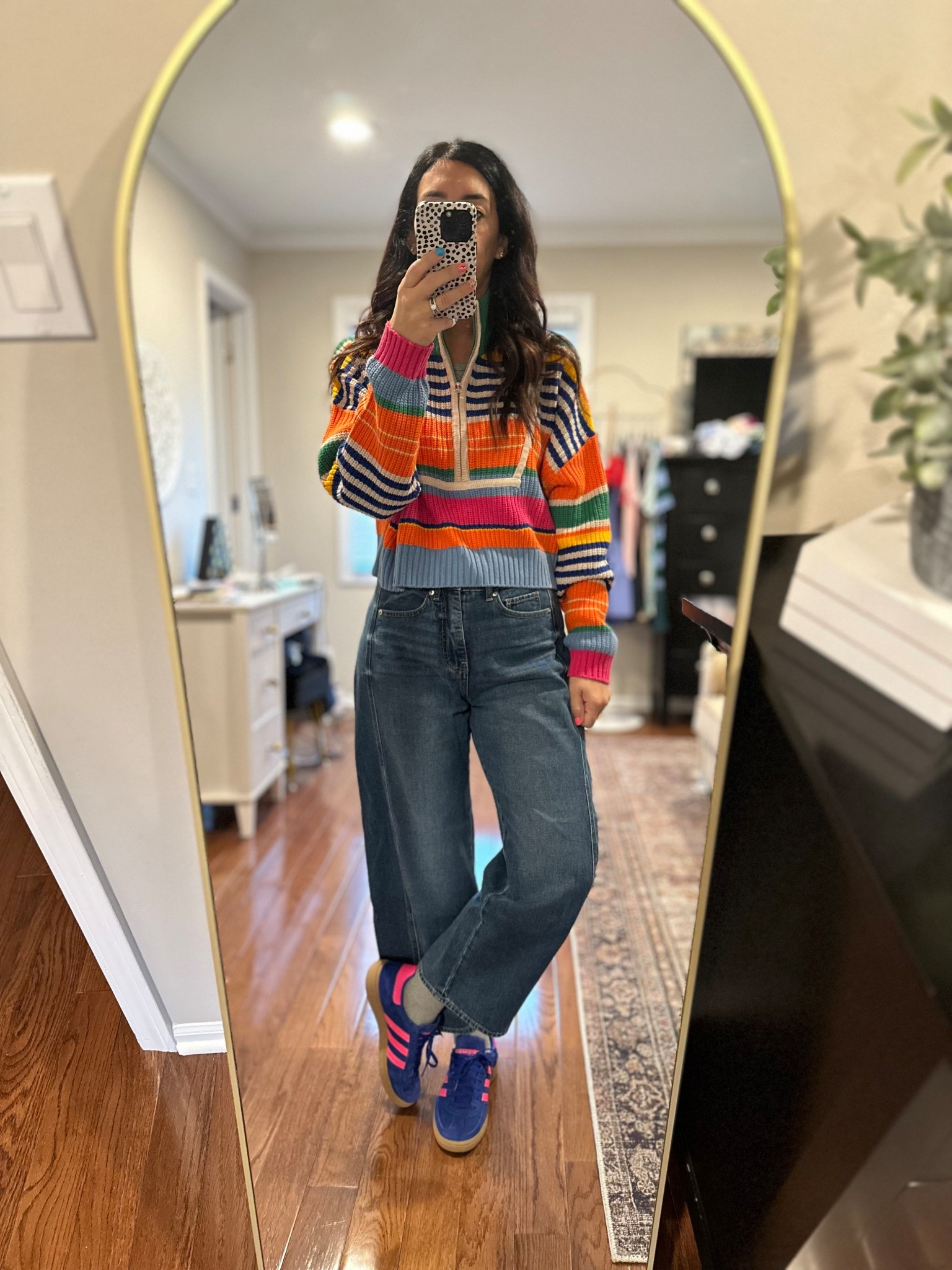 Outfit of the day! Bright colors for spring. Wearing a size small in the sweater and size 2 in jeans. They are sold out but I’ll link some similar  

#LTKOver40 #LTKSeasonal