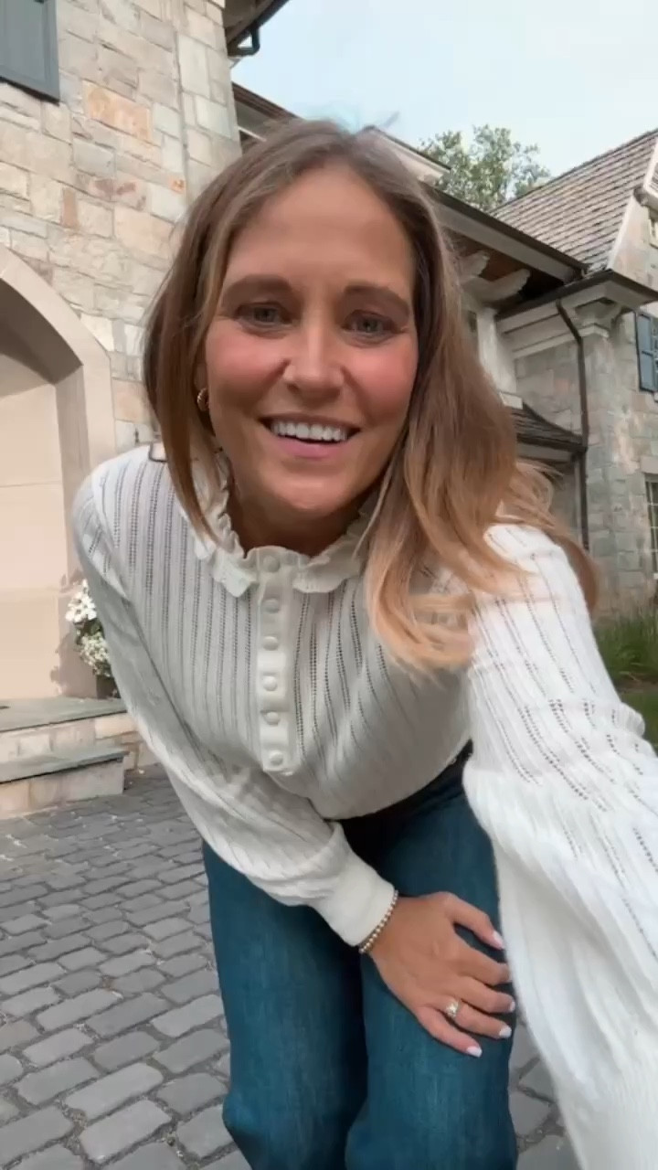 We are loving these dark wash horsebit jeans from Talbots! They pair perfectly with this white ruffled collar top from Talbots! Perfect for a cute date night look during the fall! 

#LTKOver40 #LTKSeasonal #LTKMidsize