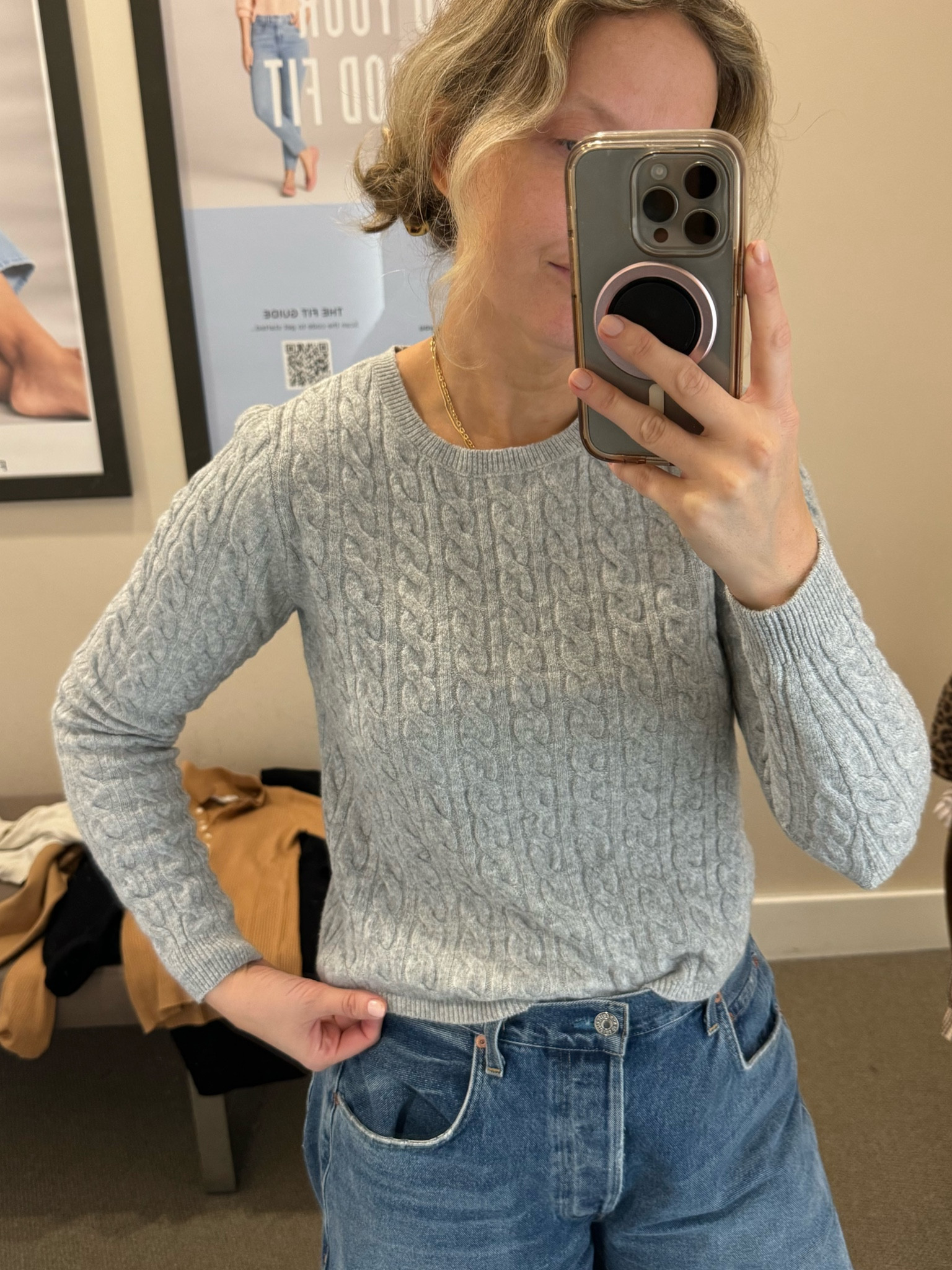 Love this cropped cable sweater (very soft)! Wearing a small 


#LTKFallSale #LTKSeasonal #LTKWorkwear