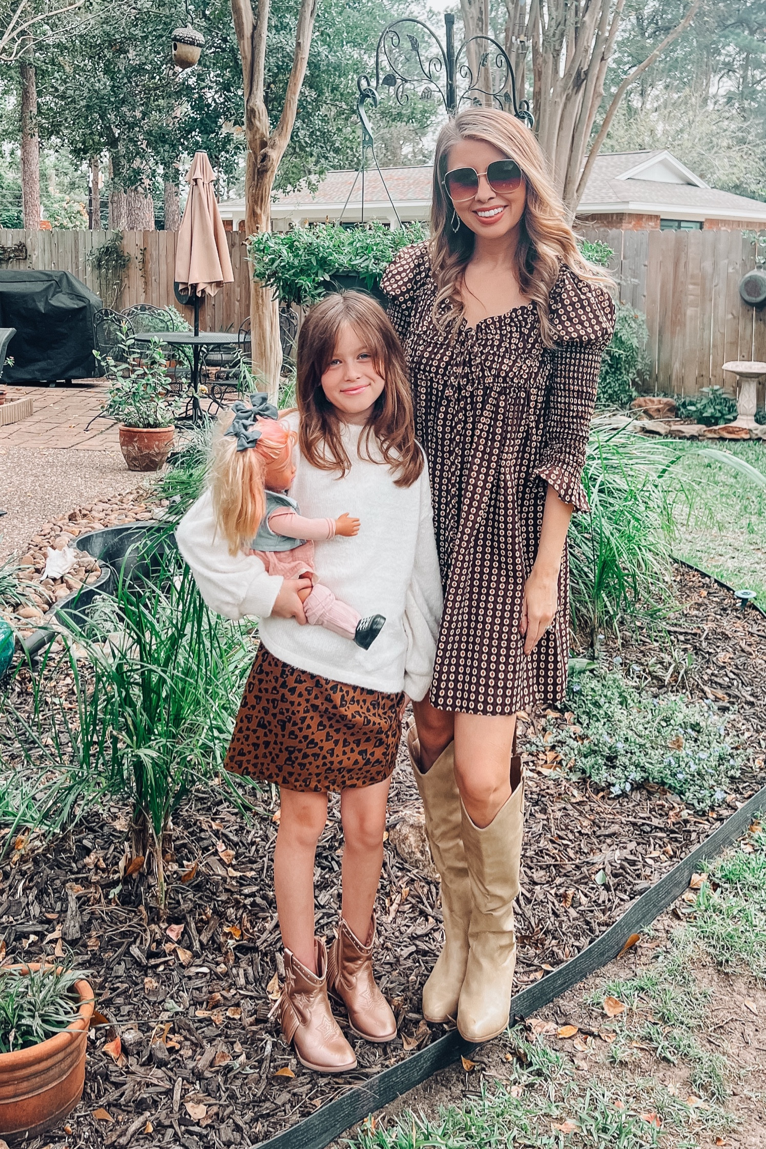 Matching in Brown and Beige! 🤎 This Free People Dress from Belk is on SALE! It’s flowy, comfy and cute with boots!

Brynn’s whole outfit is from Old Navy! The cutest leopard skirt has hearts! 

#LTKCyberWeek #LTKFamily #LTKHoliday