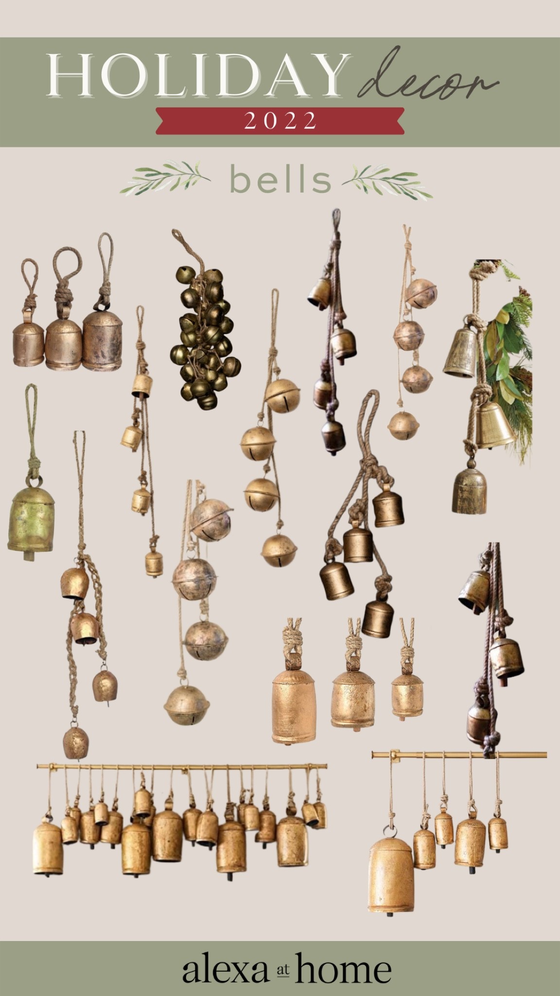 Holiday decor - bells


Holiday bells, holiday bell decor, gold bells, gold Christmas bells, vintage holiday, iron cow bells, iron bells, gold hanging bells, brass bells, hanging bells 


#LTKHoliday #LTKhome #LTKSeasonal