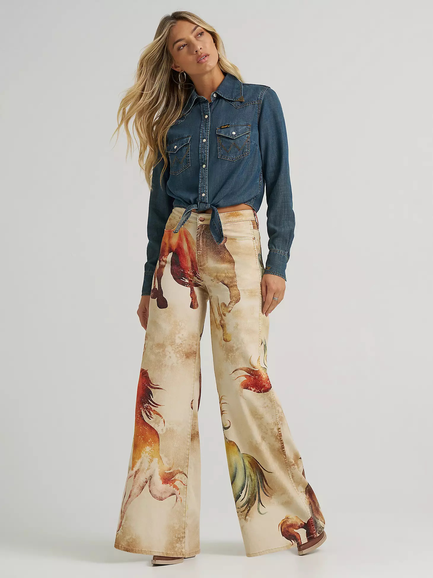 Wrangler x Lainey Wilson Horse Cheeky Wide Leg Jean | Wrangler