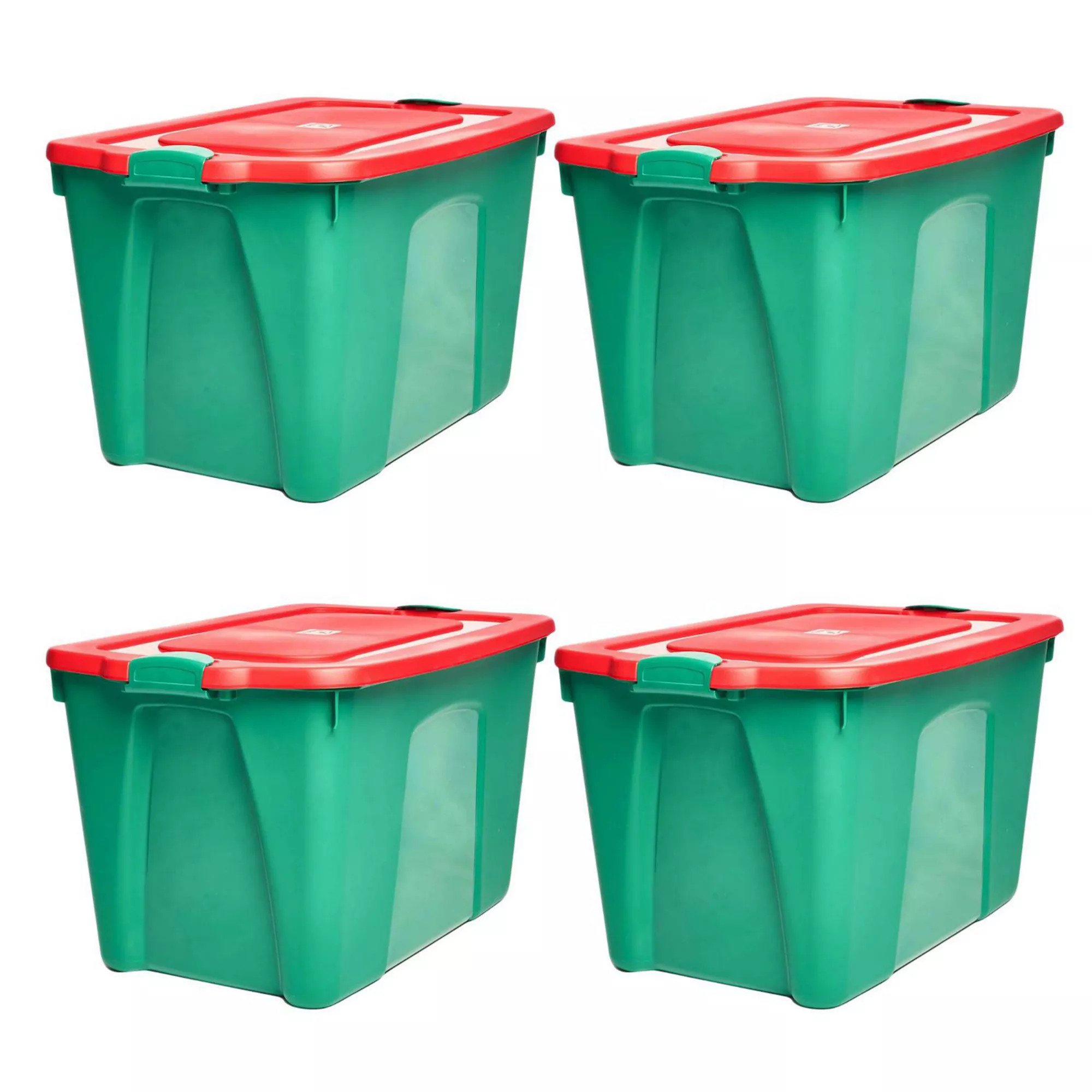 Homz 4-Pack Durabilt 22-Gallon Latching Tough Containers | Holiday | Kohl's