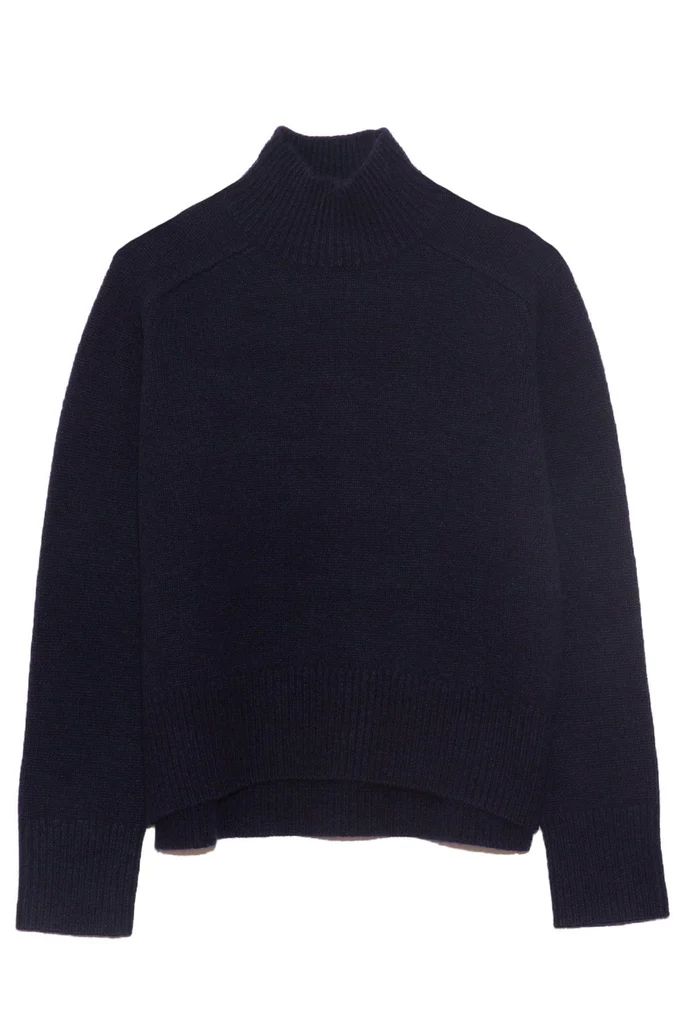 Edith Grove Sweater in Navy | Hampden Clothing