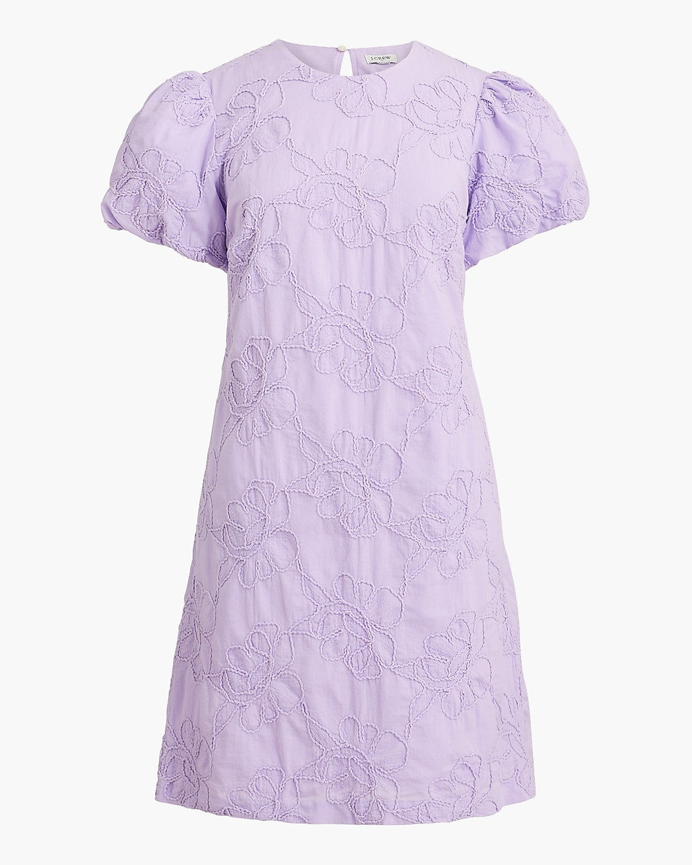 Eyelet puff-sleeve mini dress | J.Crew Factory