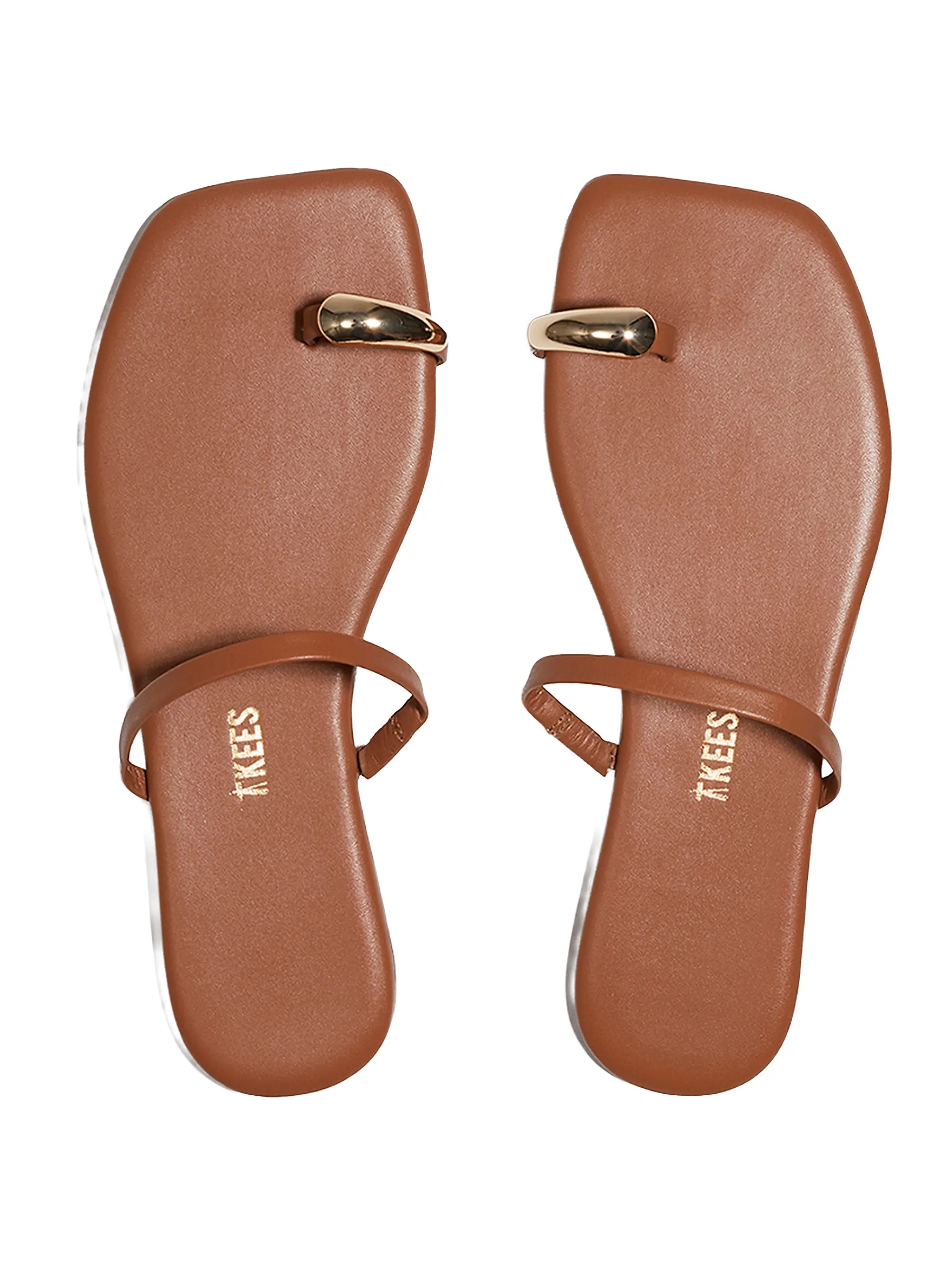 Cole Leather Flat Sandals | Saks Fifth Avenue