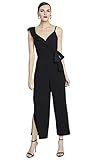 RACHEL Rachel Roy Women's Reed Wrap Jumpsuit, Black, L | Amazon (US)