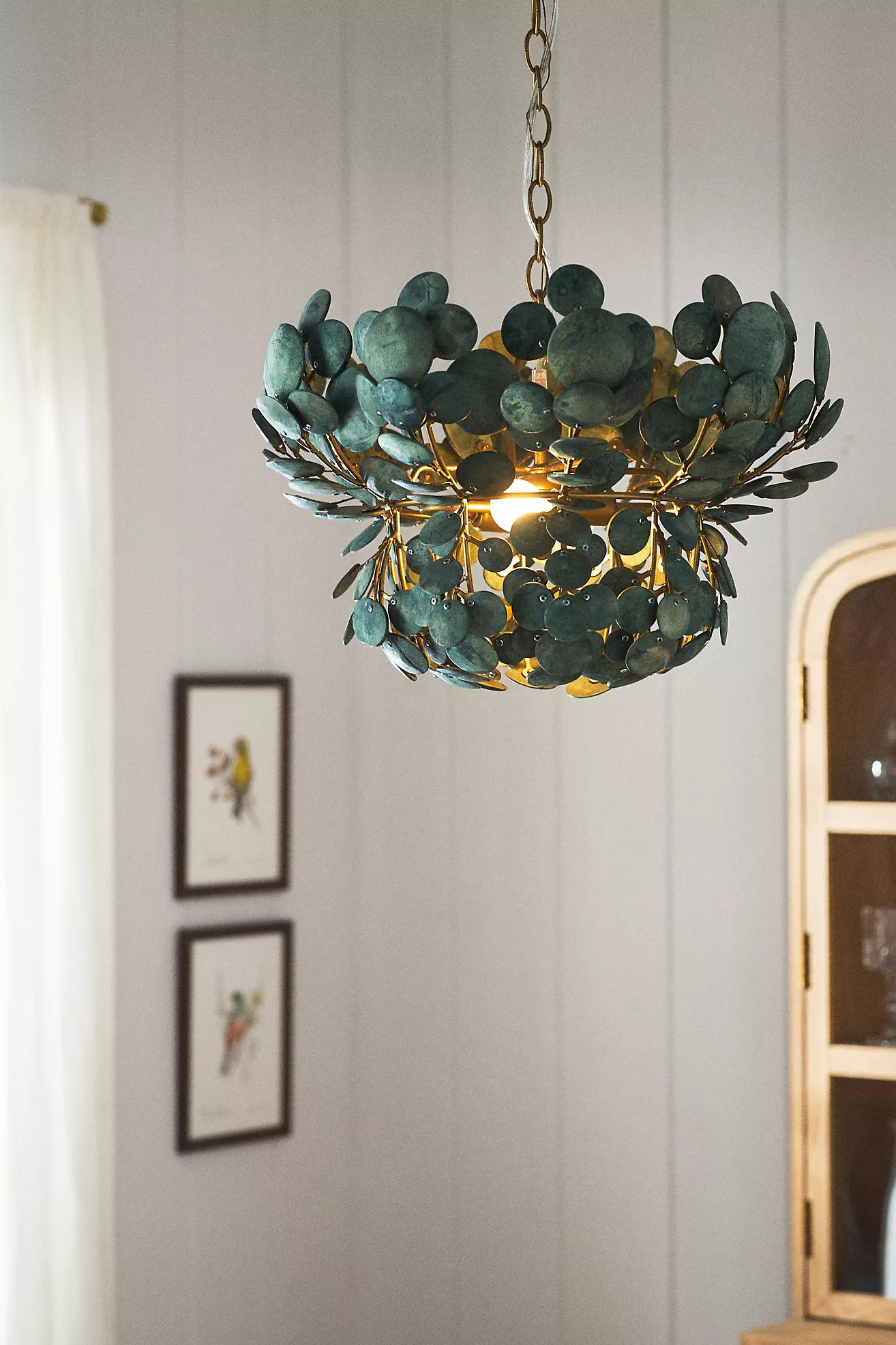 Bilal Small Coconut Chandelier | Anthropologie (US)