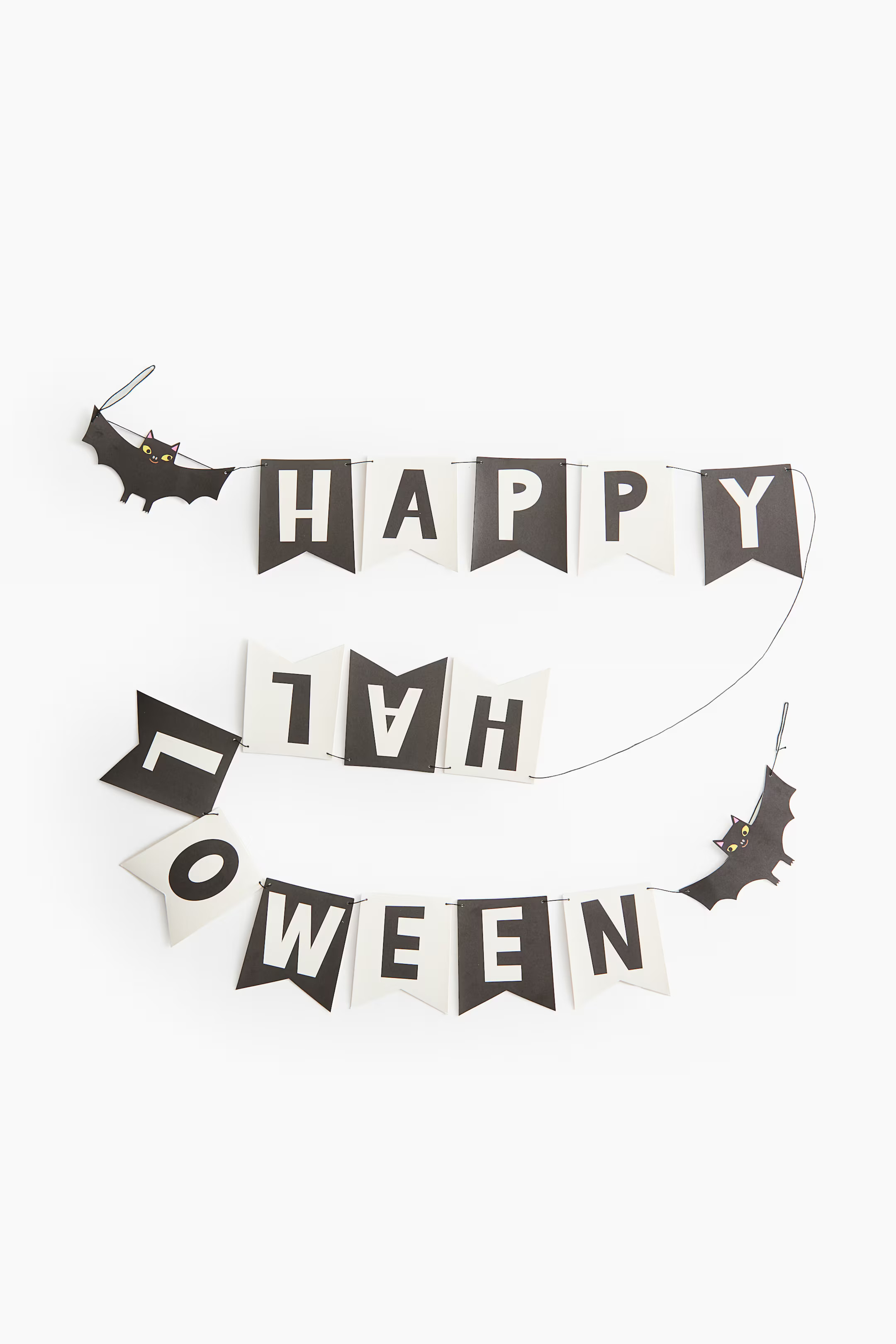 Halloween garland - Black/Happy Halloween - Home All | H&M GB | H&M (UK, MY, IN, SG, PH, TW, HK)