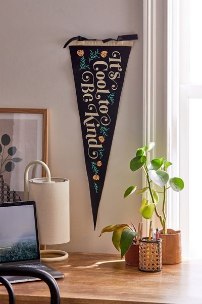 Oxford Pennant Cool To Be Kind Pennant | Urban Outfitters (US and RoW)