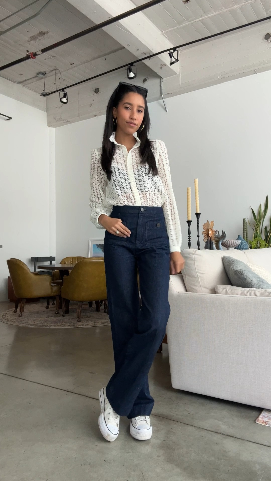 sezane, sezane, sezane! making it a lil elevated, but never excluding the converse. 😆

#LTKworkwear #LTKstyletip #LTKVideo