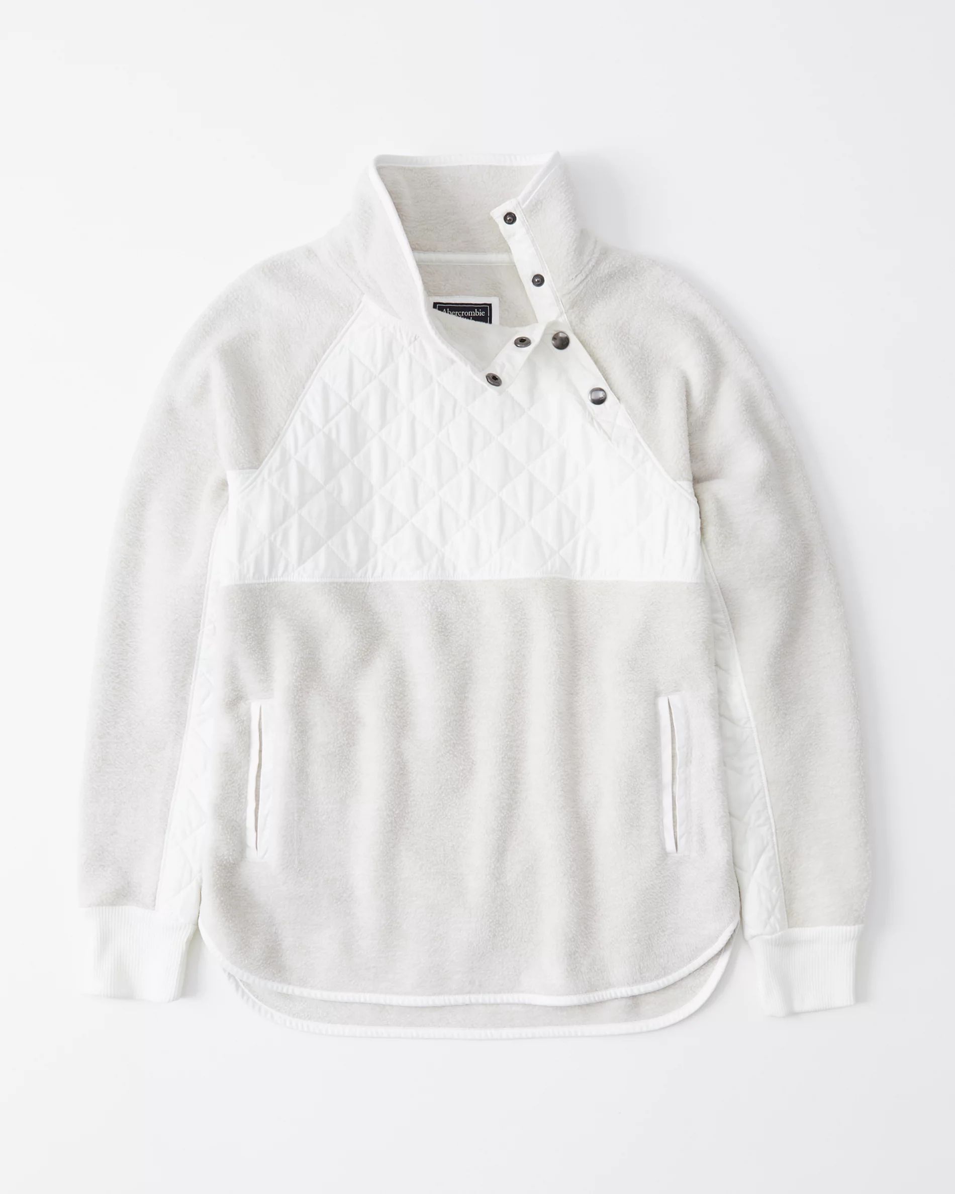 Asymmetrical Snap-Up Fleece | Abercrombie & Fitch US & UK