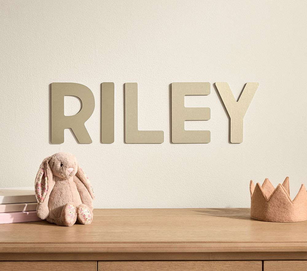 Personalized Dibond Metal Finley Name | Pottery Barn Kids