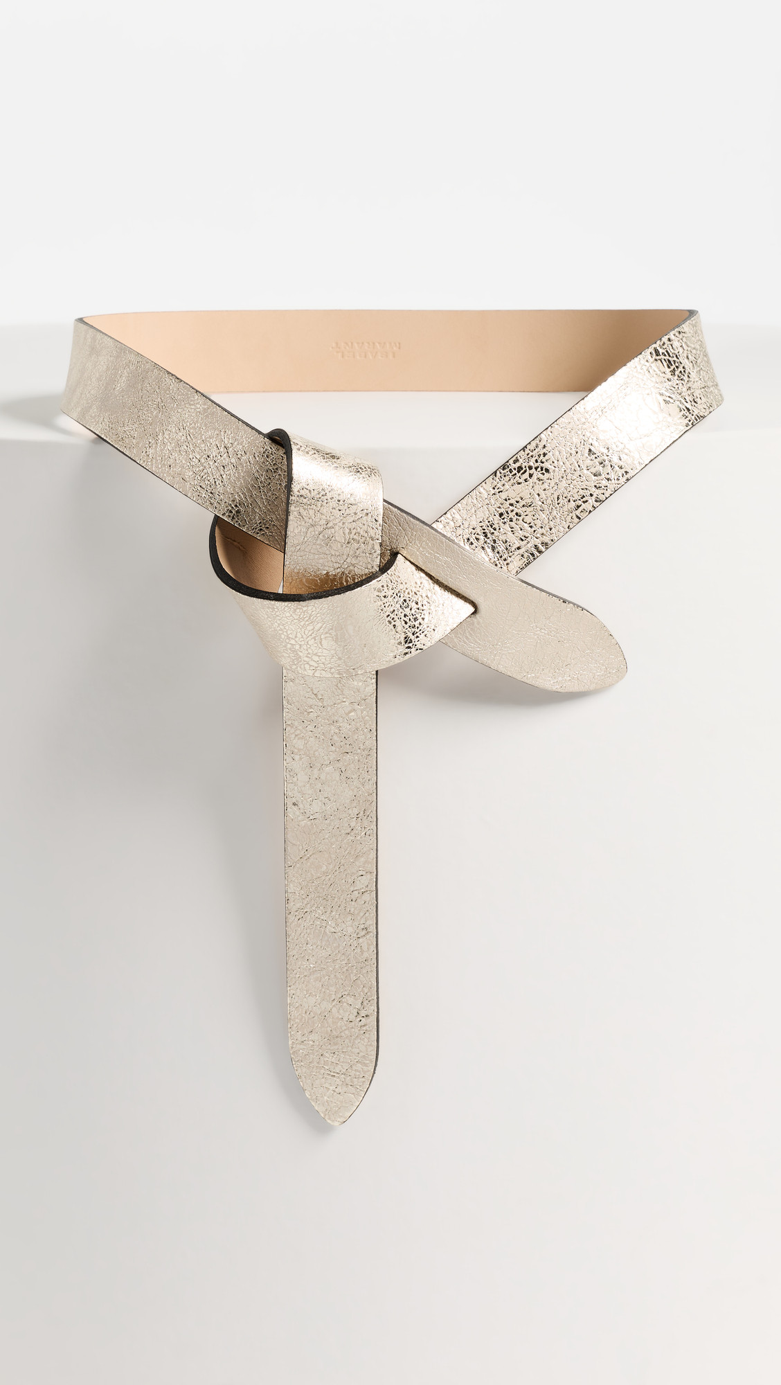 Isabel Marant Lecce Leather Belt Light Gold S | Shopbop