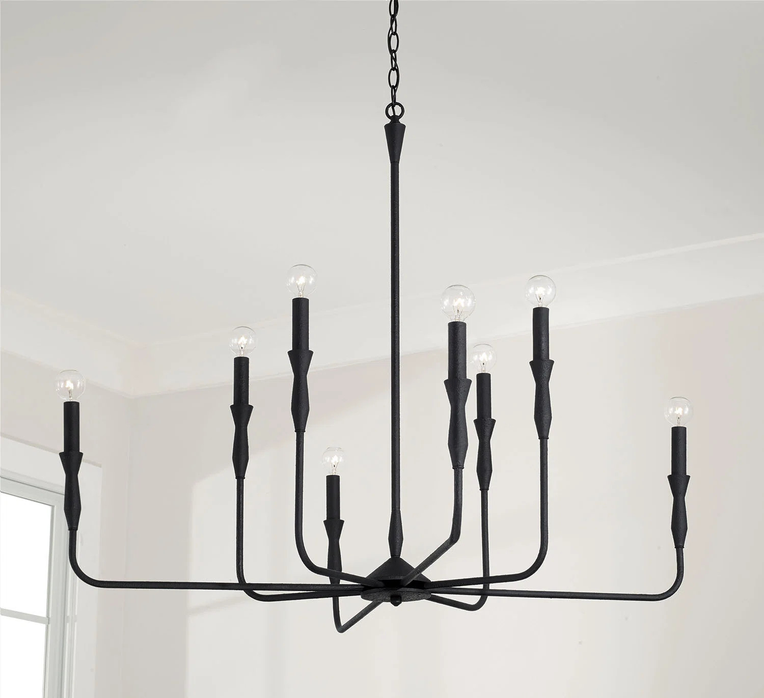 Capital Lighting 41"W x 34"H 8-Light Chandelier in Textured Black - Wayfair Canada | Wayfair North America