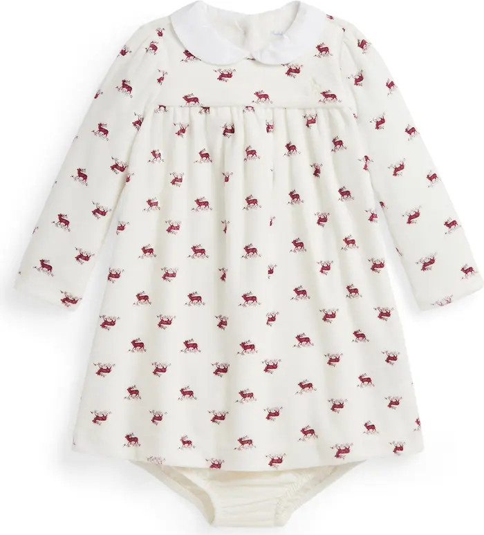 Ralph Lauren Reindeer Print Dress & Bloomers | Nordstrom | Nordstrom