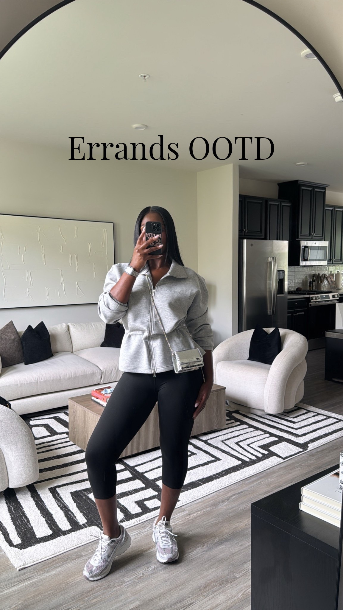 Comfy errands OOTD 🩶🖤 

#LTKootd #LTKdayinmylife #LTKHome