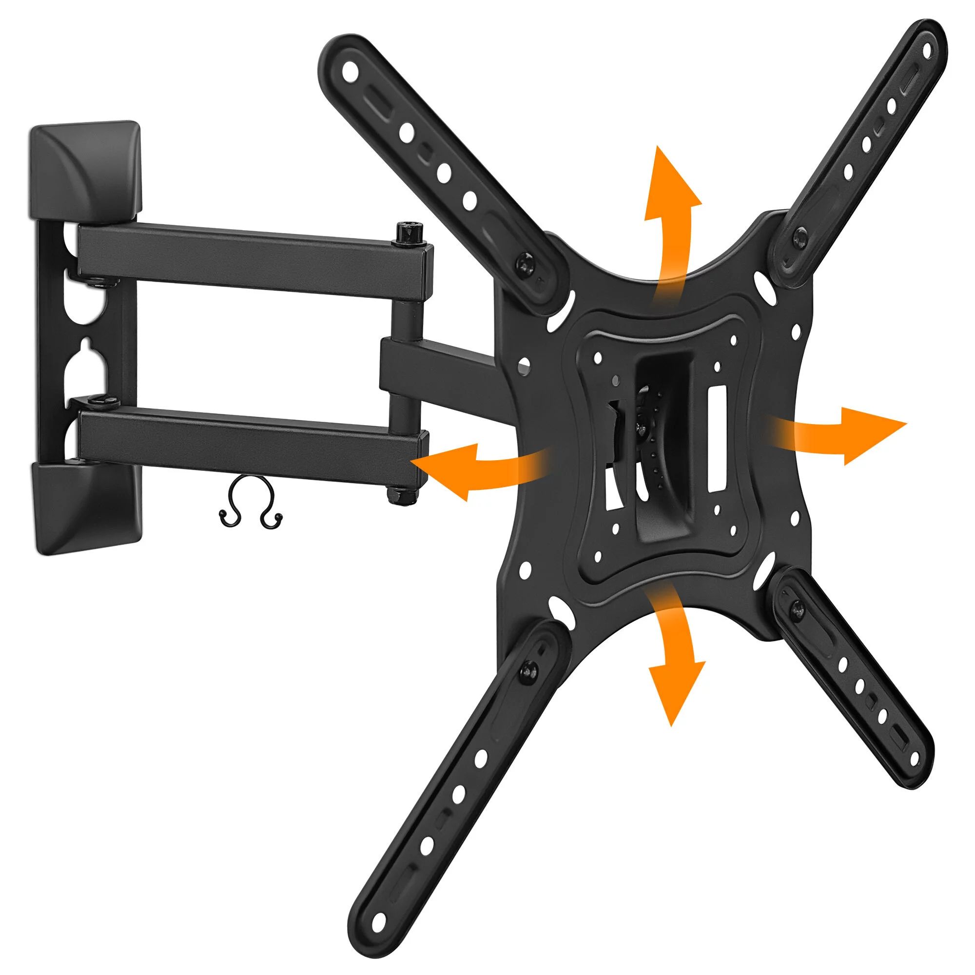 Mount-It! Full Motion Tilt Swivel TV Wall Mount for 23" to 55" Flat Screen TVs, 66 lbs. Capacity,... | Walmart (US)