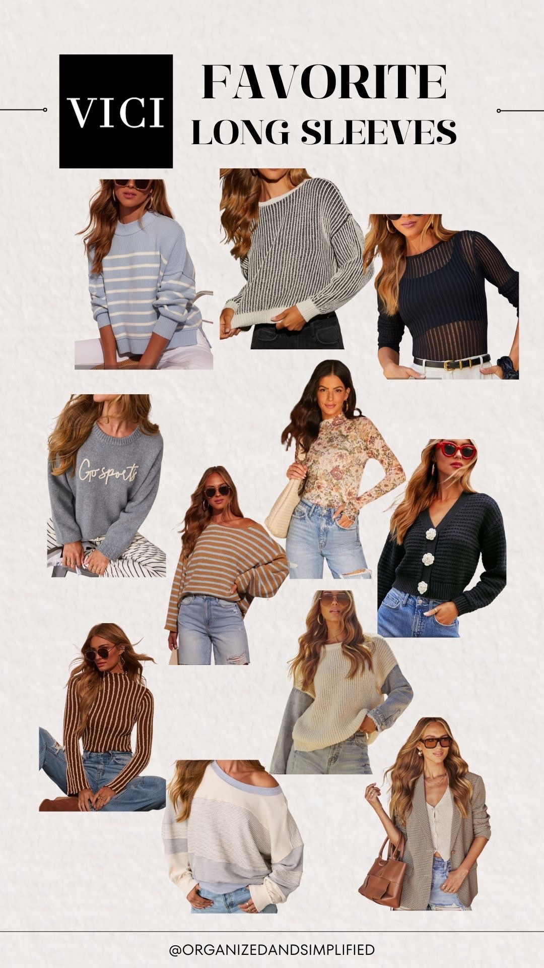 VICI is the first place I check for sweaters!  They always have trendy and affordable looks!  

I can’t wait to receive my recent order with these sweaters! 

Check out VICI for all of the current sales through LTK! 

#LTKxVICI #LTKWorkwear #LTKStyleTip