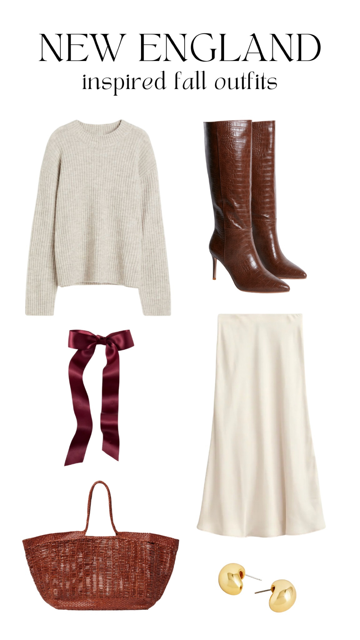 New England inspired fall outfit

Knee high boots, rib knit sweaters, dragon diffusion woven bag, gold orb earrings, cream silk midi skirt



#LTKshoecrush #LTKstyletip 

#LTKSeasonal