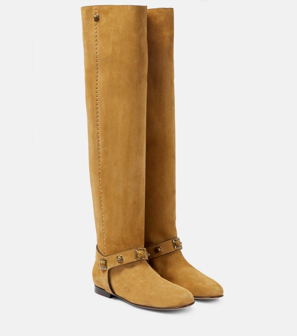 Crown Me suede knee-high boots | Mytheresa (US/CA)