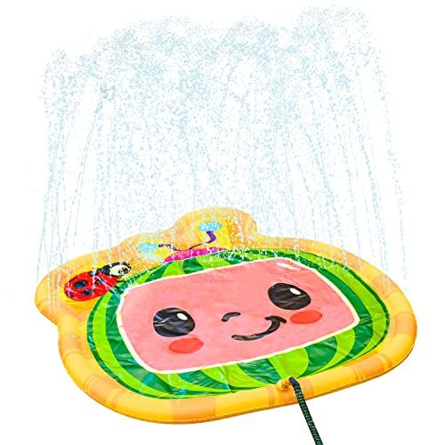 CoCoMelon Splash Pad | Colorful Water Sprinkler Toy for Kids - Sunny Days Entertainment, Yellow, Gre | Amazon (US)