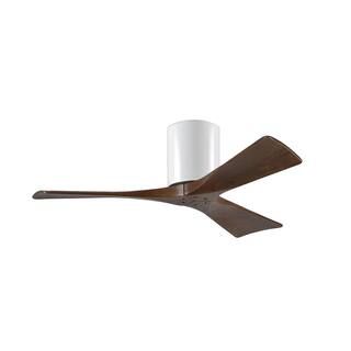 Atlas Irene 42 in. Indoor/Outdoor Gloss White Ceiling Fan with Remote Control and Wall Control IR... | The Home Depot