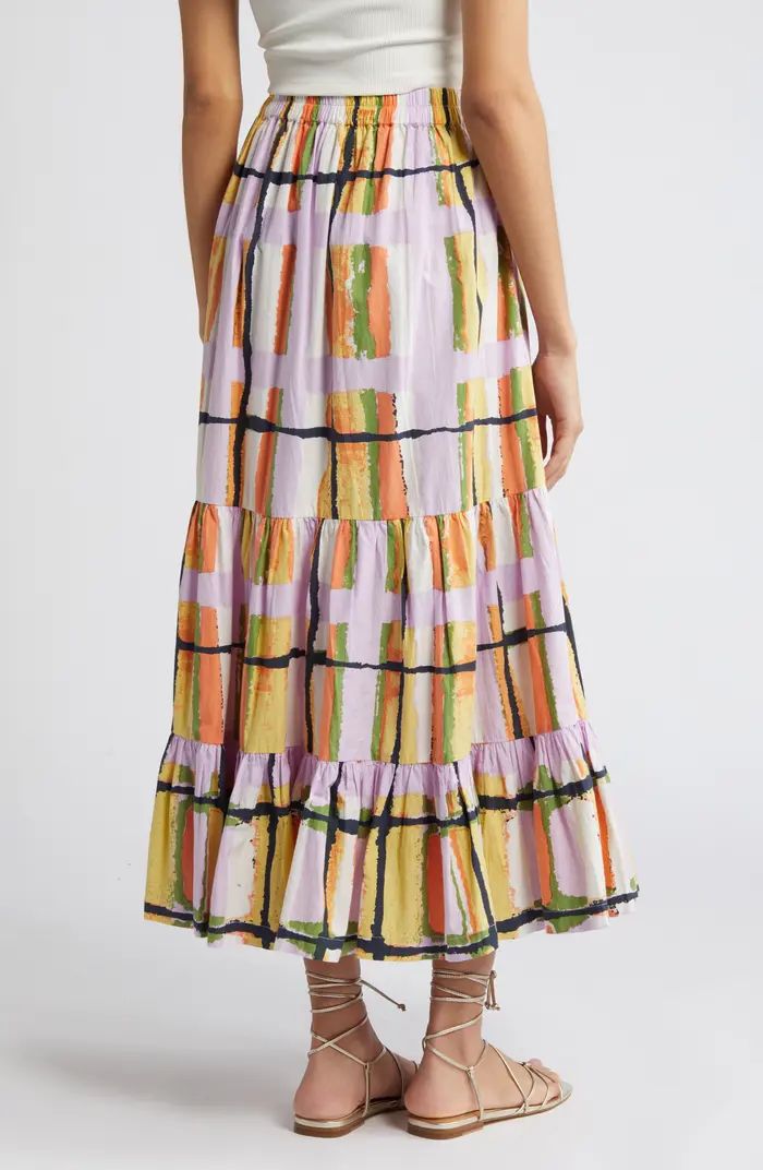 Gayle Print Tiered Maxi Skirt | Nordstrom