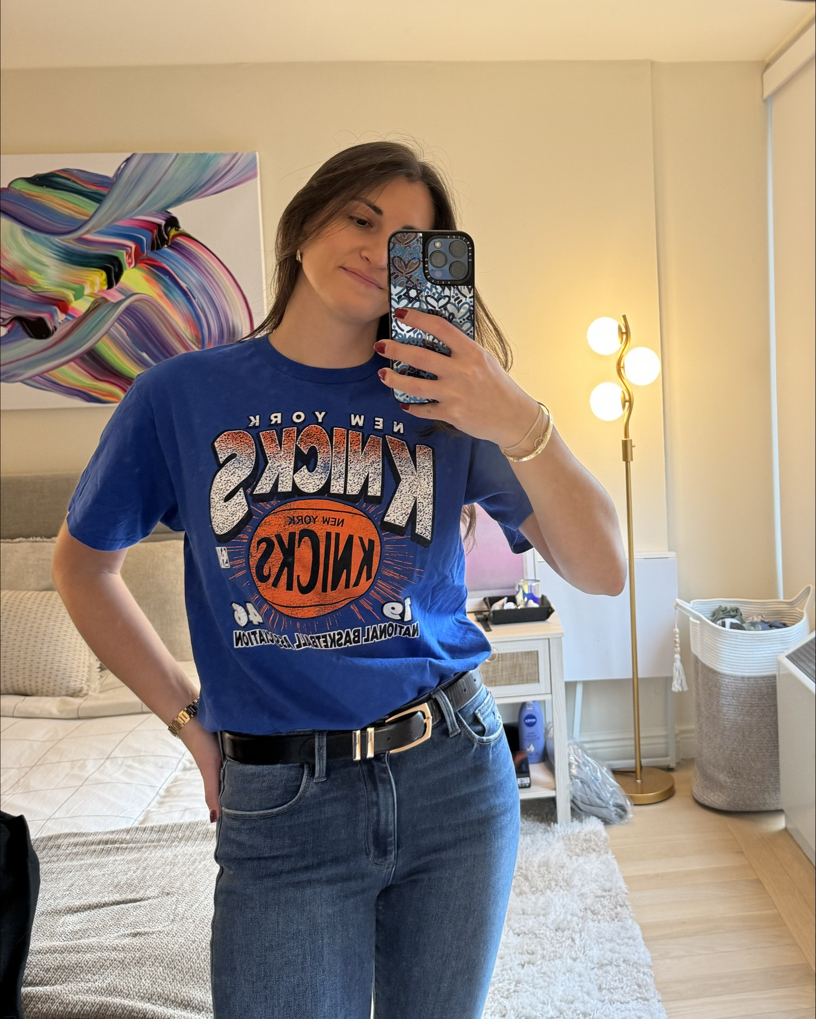 Getting ready to watch the Knicks! 

#LTKFitness