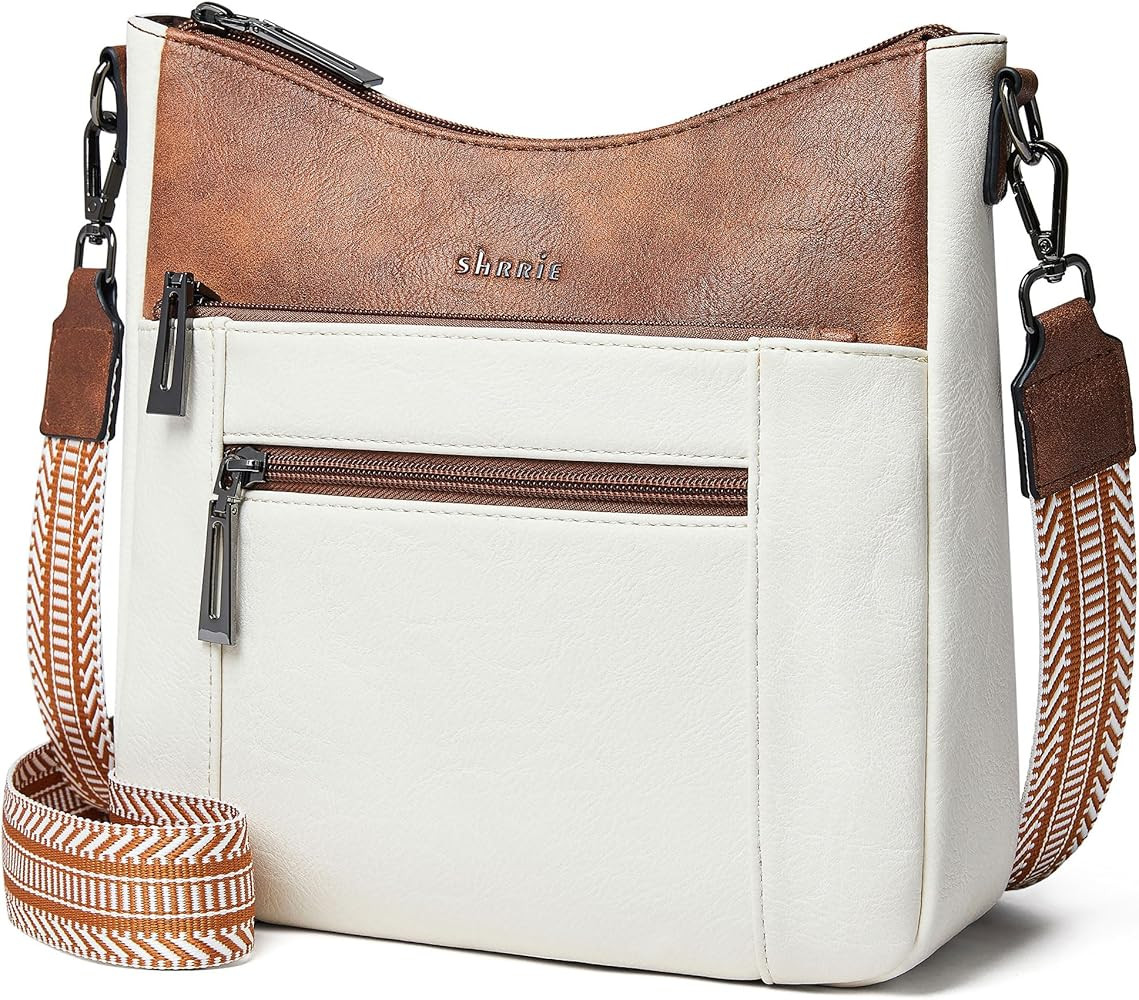 Crossbody Bags for Women Trendy Vegan Leather Purses for Women Hobo Handbags Shoulder Bag with De... | Amazon (US)