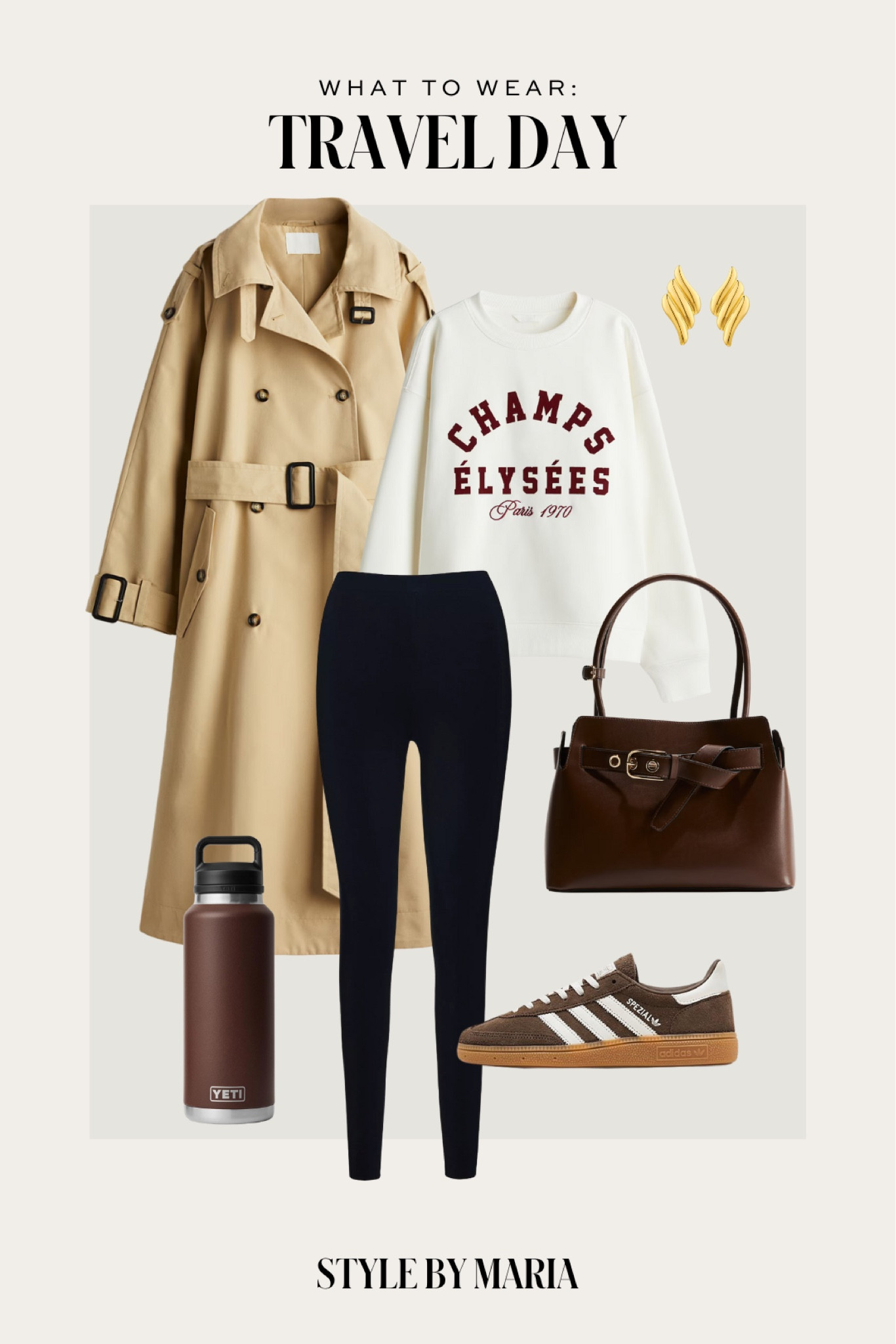Casual winter outfit
H&M trench coat
H&M graphic sweatshirt
Adidas brown sneakers
H&M tote


#LTKSeasonal #LTKShoeCrush #LTKFindsUnder100