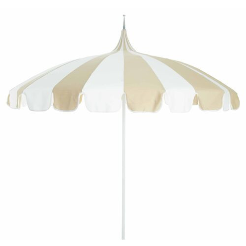 Aya Pagoda Two-Tone Patio Umbrella, Sunbrella | One Kings Lane