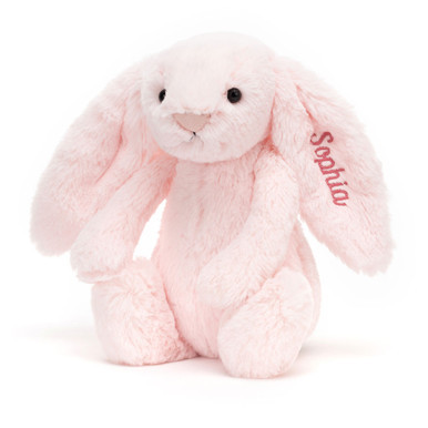 Personalized Bashful Pink Bunny Medium | Jellycat US