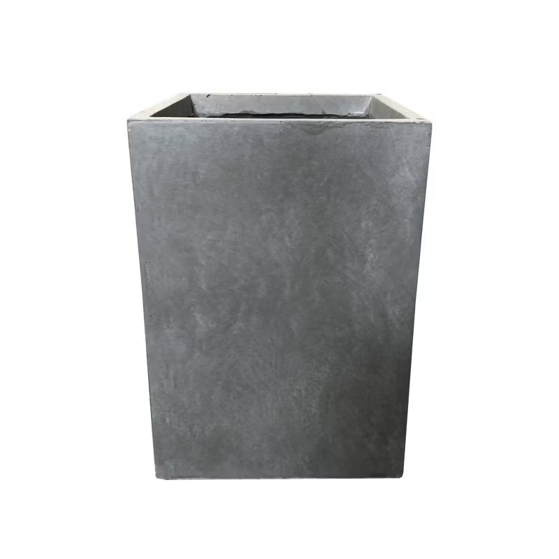 Large Kante Lightweight Tall Outdoor Square Concrete Planter Slate Gray - Rosemead Home & Garden,... | Target