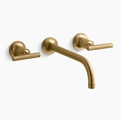 Kohler T14414-4-BGD Purist Wall-Mount Bathroom Sink Faucet Trim | The Mine