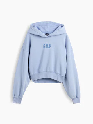 VintageSoft Crop Logo Hoodie | Gap (US)