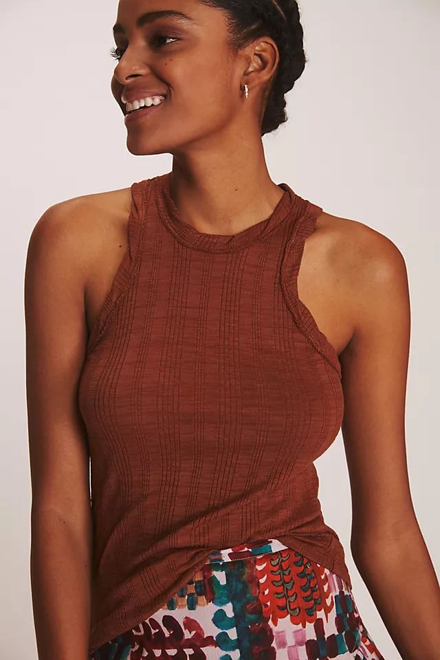 Pilcro Sustainable Ribbed Tank | Anthropologie (US)