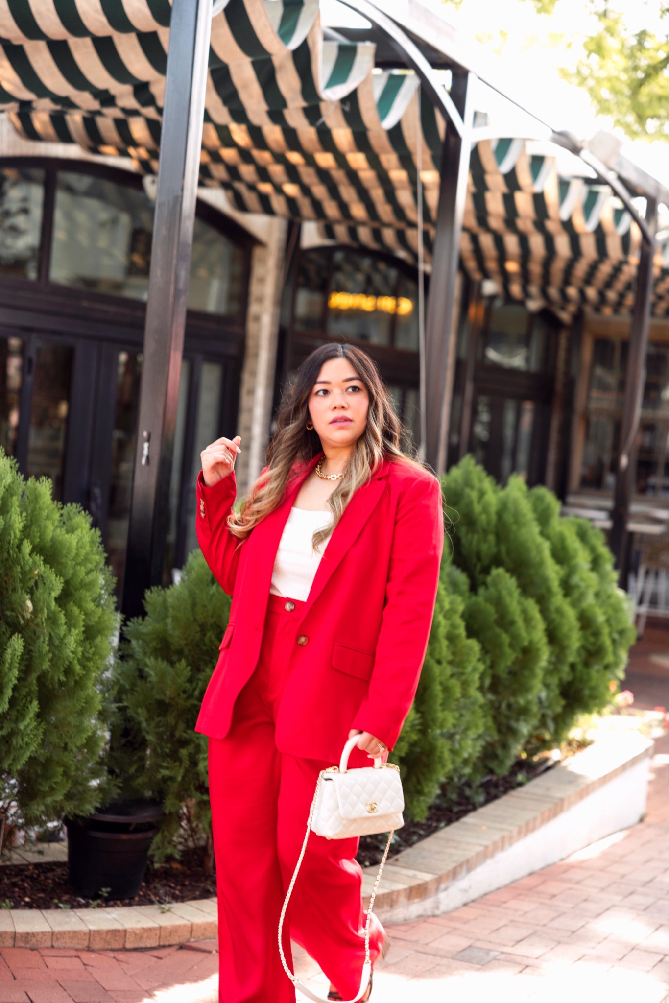 Red blazer, red trousers, red pantsuit, red power suit, red suit, loft outfit, 9 to 5 style, office wear, workwear, office style, office outfit, work outfit, work style, corporate office, corporate style, work fashion, office fashion, red wide leg trousers, loft style 

#LTKsalealert #LTKworkwear #LTKstyletip