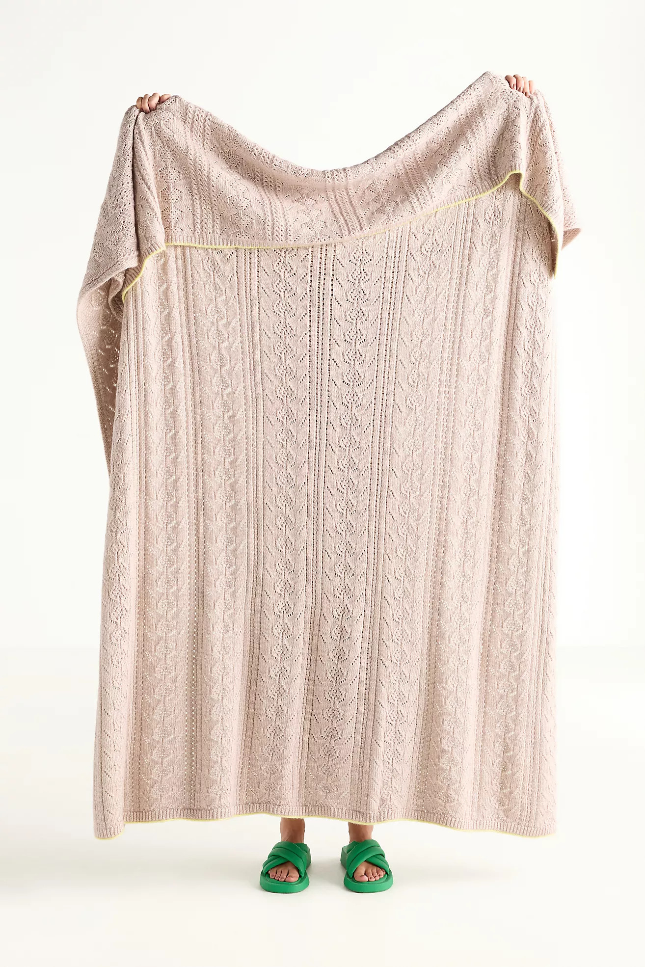 Sabrina Cotton Knit Throw Blanket | Anthropologie (US)