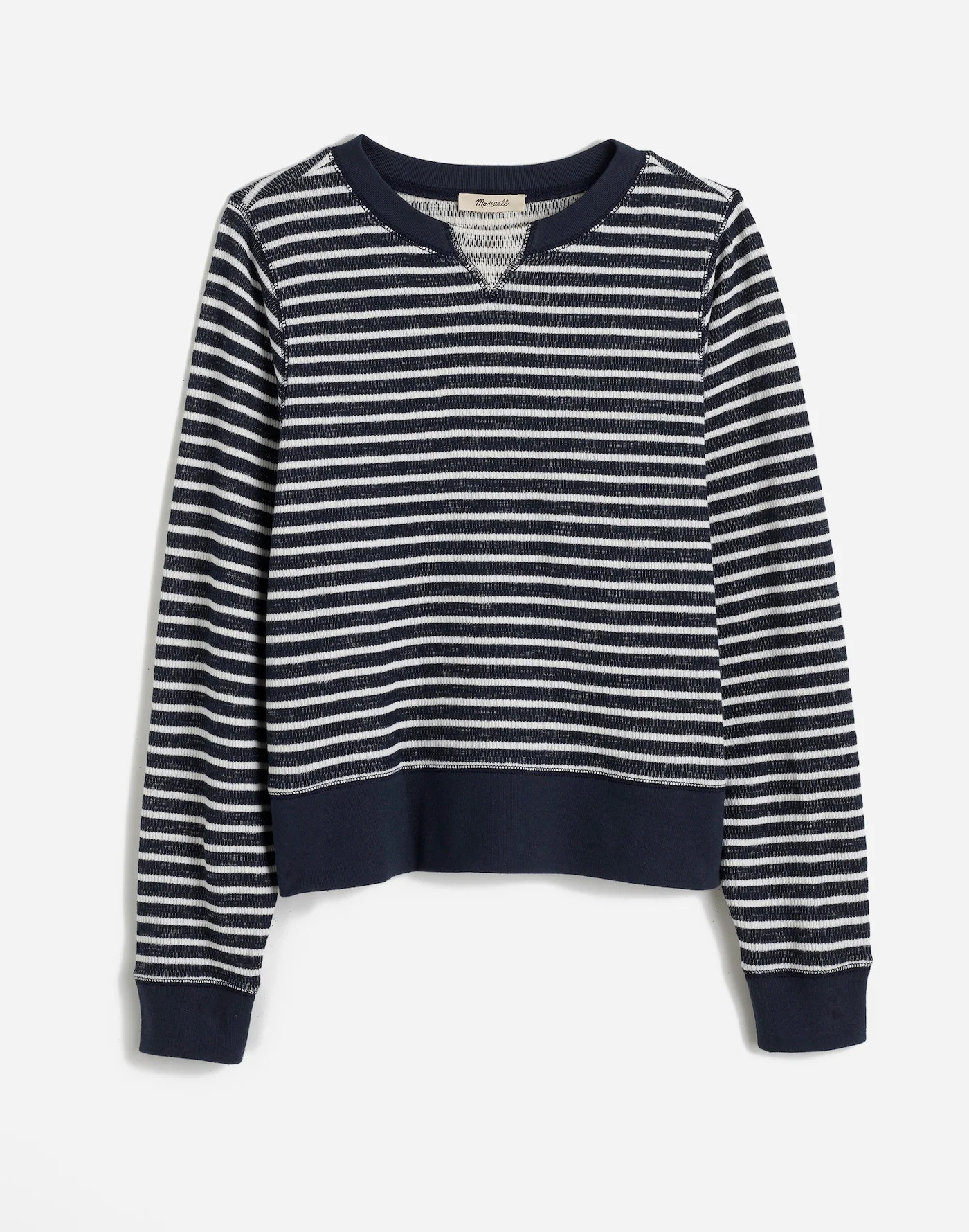 Relaxed Long-Sleeve Crewneck Tee in Stripe | Madewell | Madewell