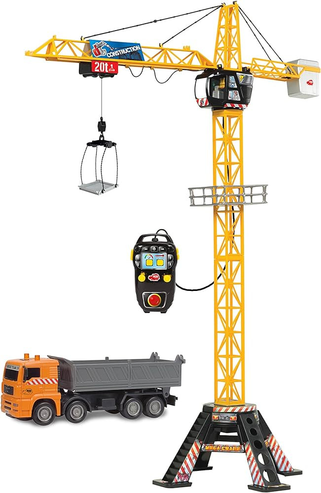 Dickie Toys 48" Mega Crane and Truck Vehicle and Playset | Amazon (US)