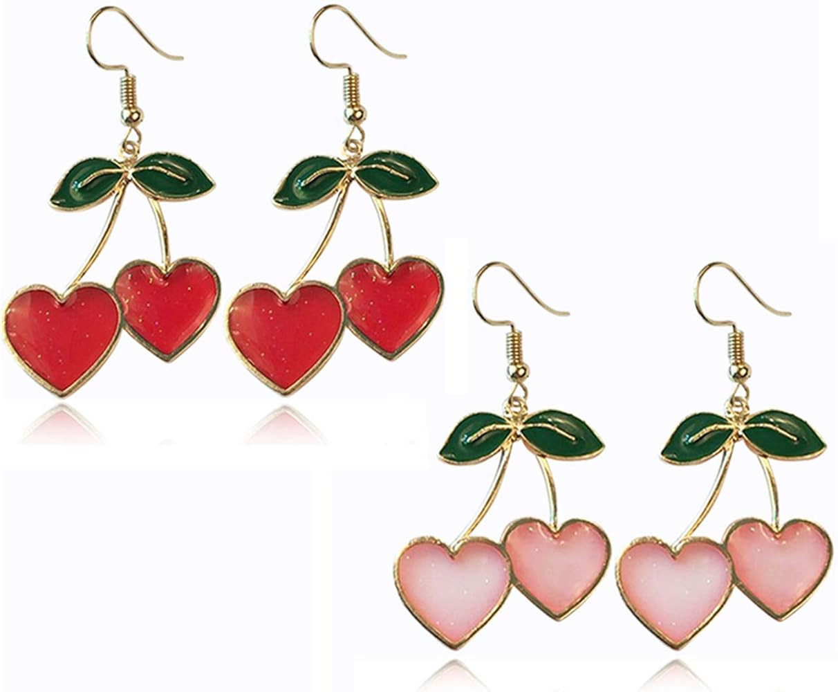 Gmillions Handmade creative Light weight Fruits earring Gold Plated Sweet and Lovely Cherry Tasse... | Amazon (US)