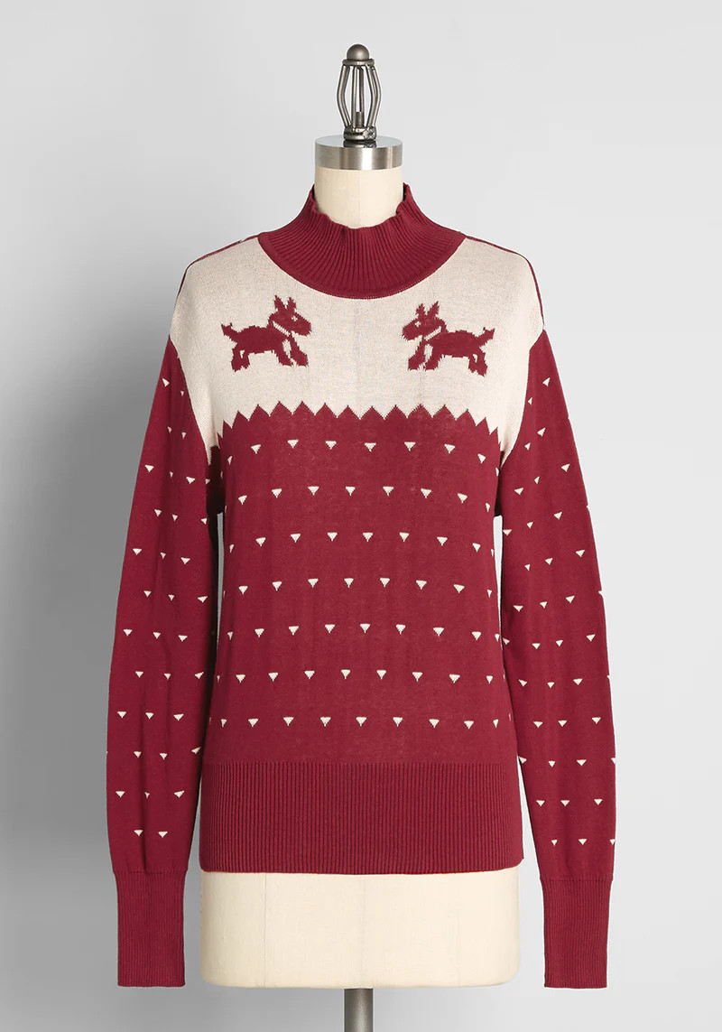 Sweet Scotty Dog Fair Isle Sweater | ModCloth