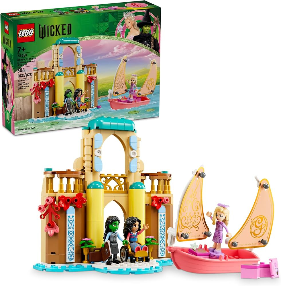 LEGO Wicked Glinda, Elphaba & Nessarose at Shiz University Building Toy - Wicked Toys for Kids, G... | Amazon (US)