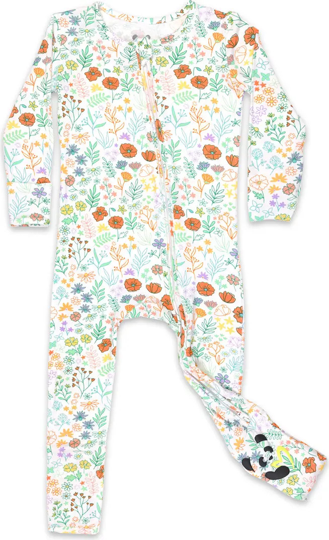 Bellabu Bear Summer Floral Fitted Convertible One-Piece Pajamas | Nordstrom | Nordstrom