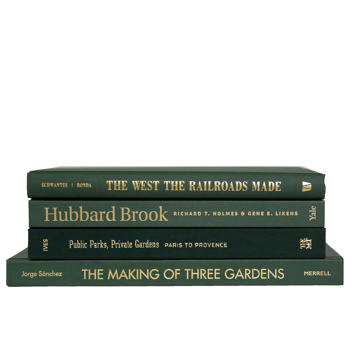 Decorative Books - Boxwood Coffee Table Stack - 4 Green Books | Wayfair North America