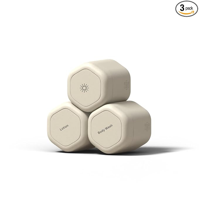 Cadence Travel Containers - Body Care Capsule Set - Magnetic Containers with Lids,Carry On Travel... | Amazon (US)