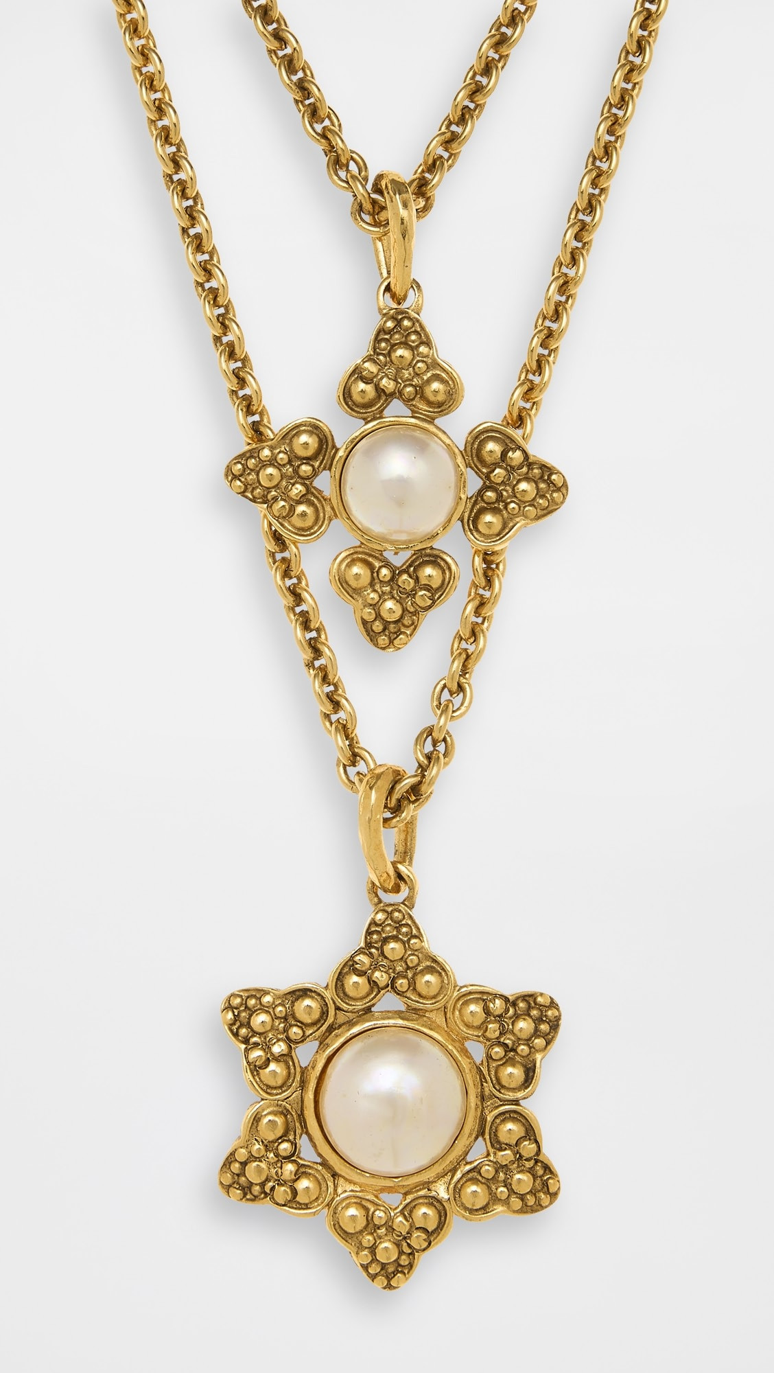 Chanel Gold Sun Double Pendant | Shopbop