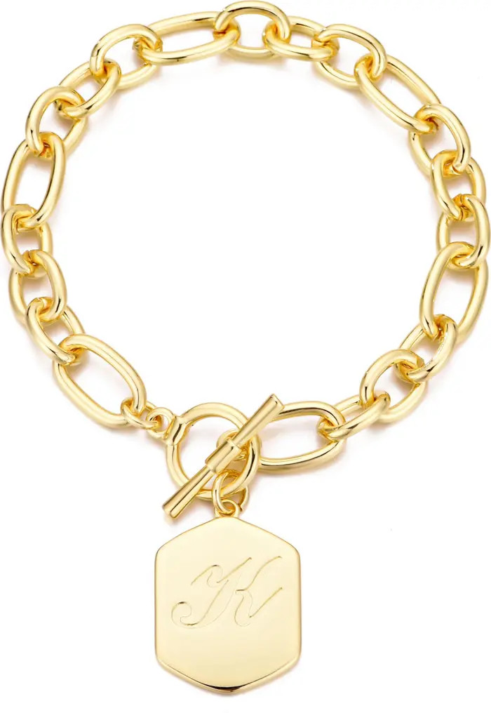 Monogram Initial Charm Chain Bracelet | Nordstrom Rack