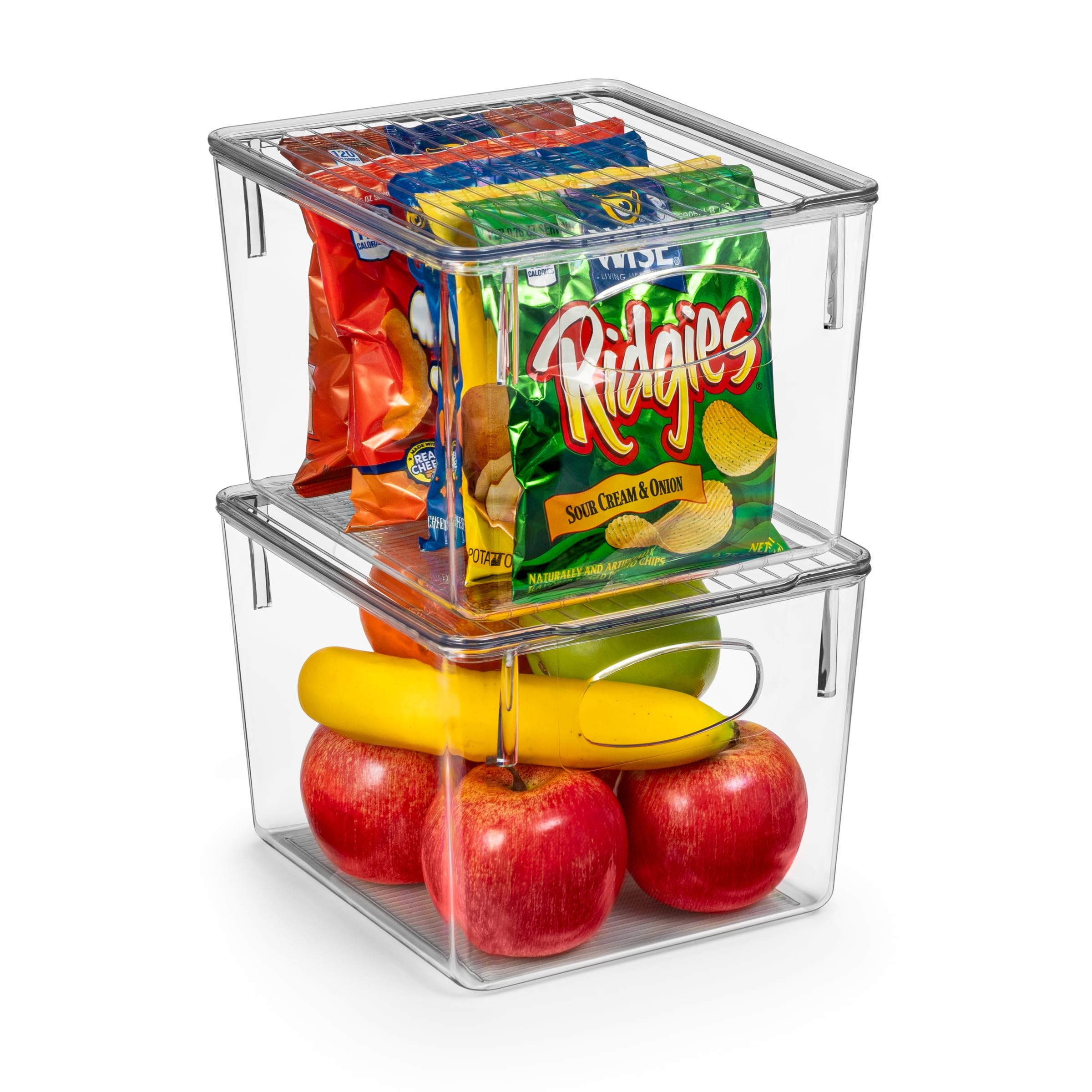 Sorbus Medium Plastic Storage Bins with Lids - for Kitchen Organization, Pantry Organizers and St... | Amazon (US)